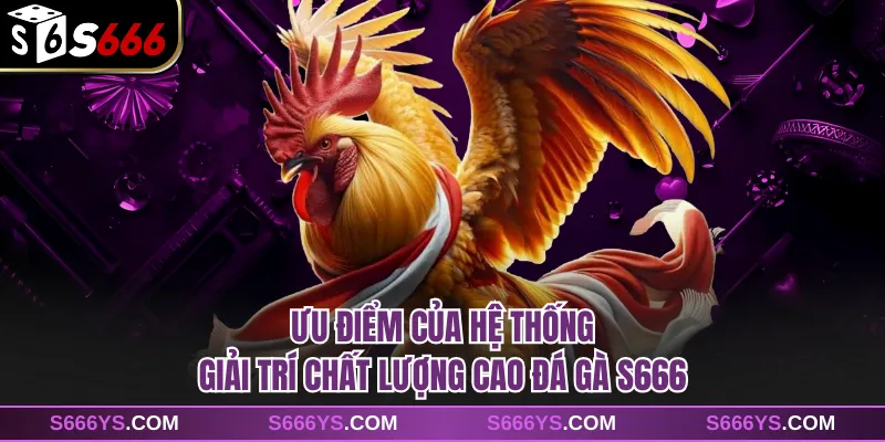 Ưu điểm của hệ thống giải trí chất lượng cao đá gà S666